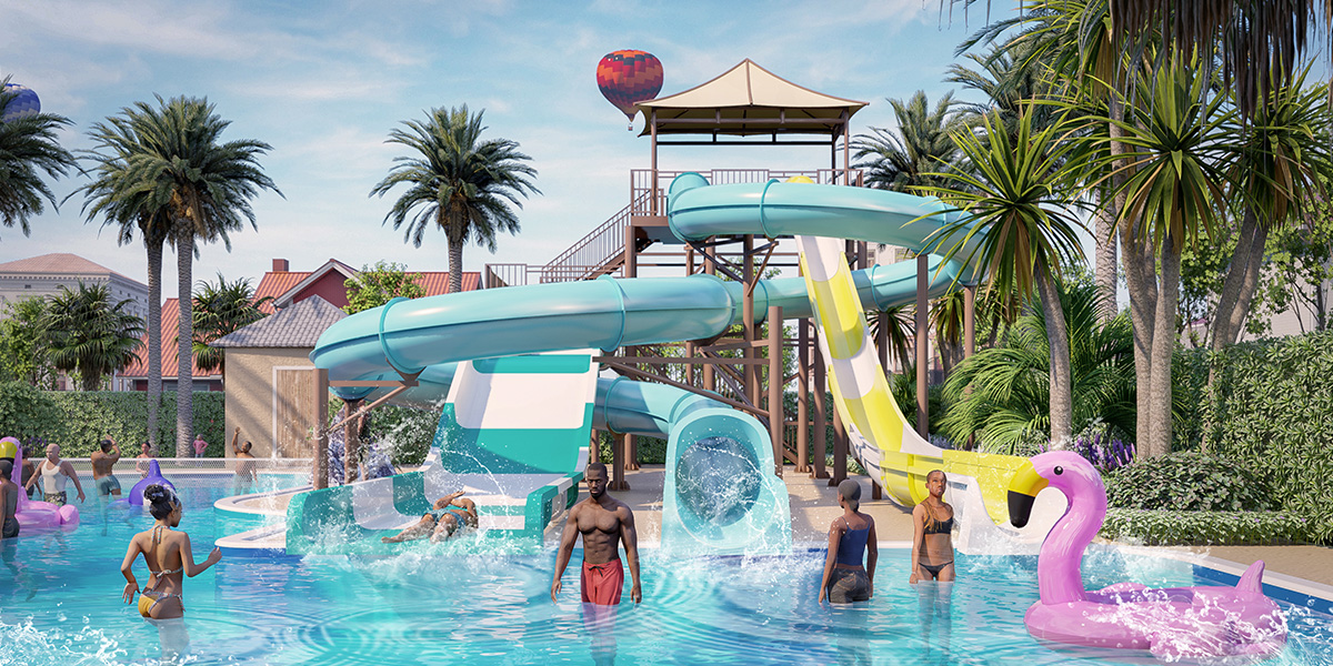 Outdoor large water park equipment