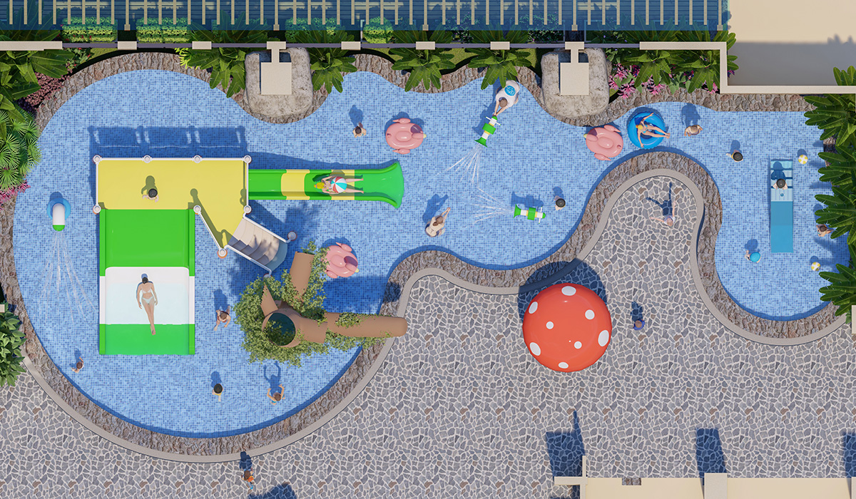 Shiyan Taijiquan Leisure Hotel Indoor Children’s Water Park Featuring Premium Aquatic Playground Equipment