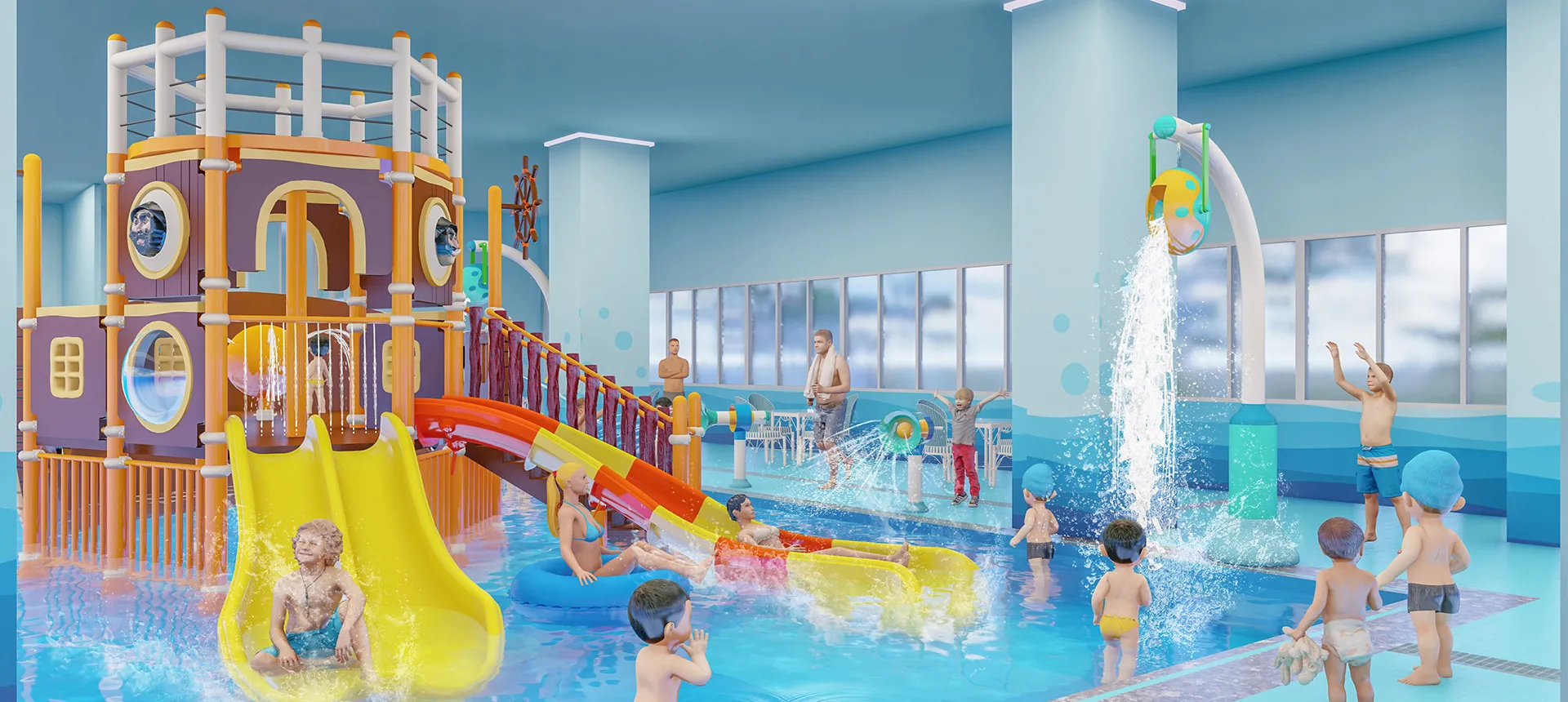 Immersive Pirate Ship Water Park Layout Design | Malaysia Alex Swimming Pool Project