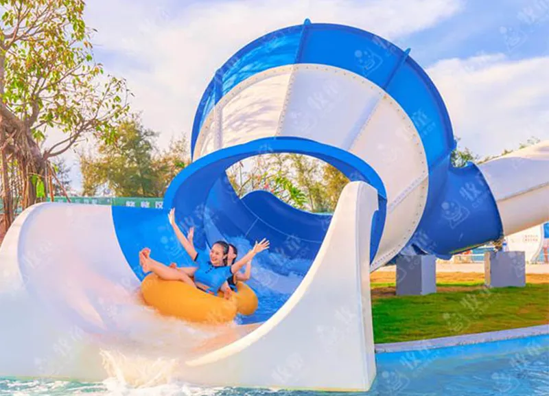 Mini Trumpet Raft Slide for Kids