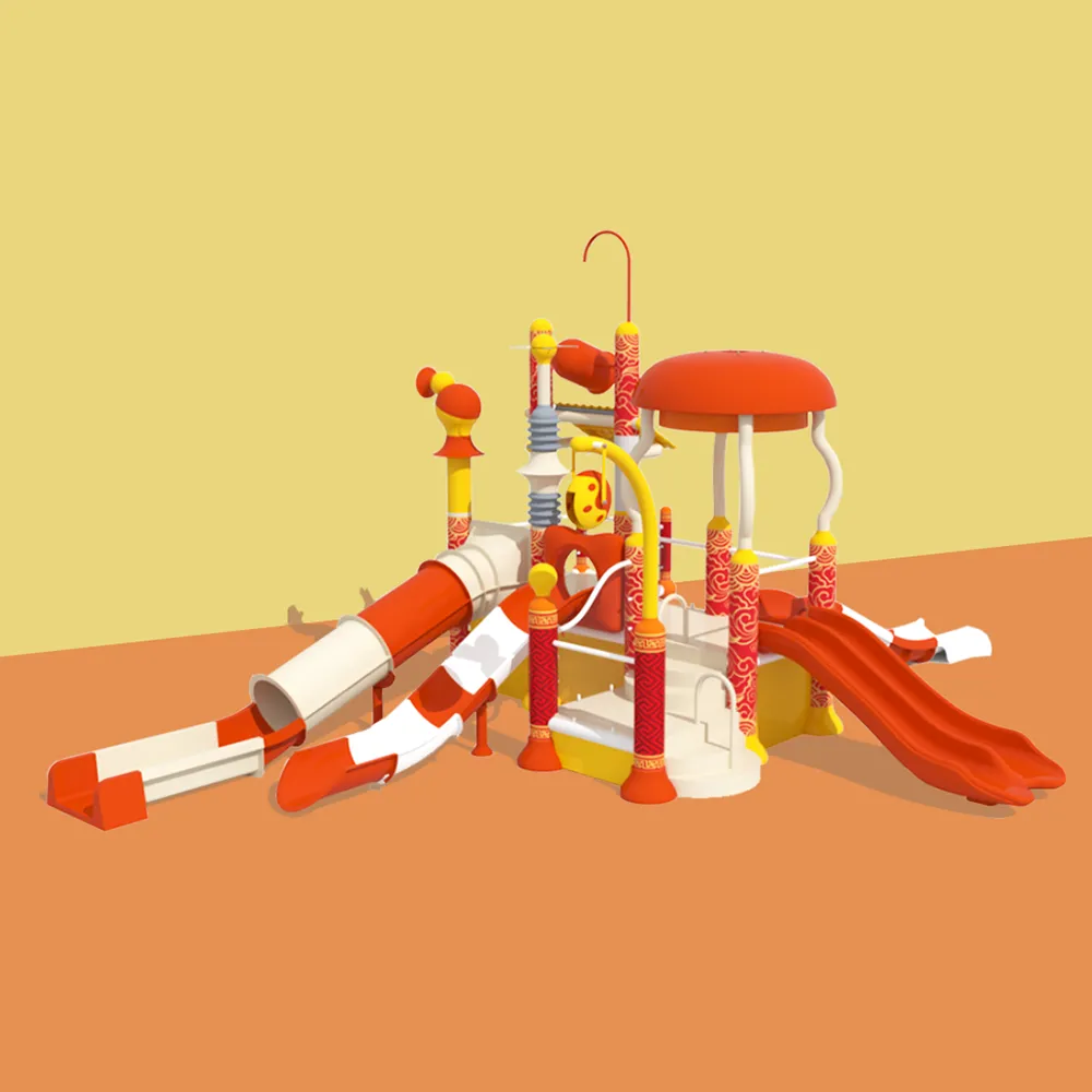 Water Park Design With Water Slides Combination and Water House for Sale