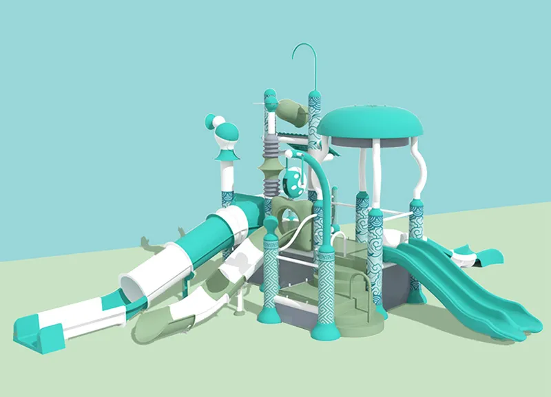 Water Slide Equipment Manufacturer Supplying Water Park Water Slides and Interactive Water Houses