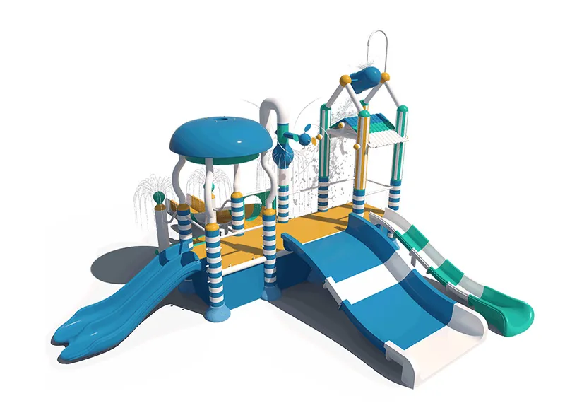 Colorful Kids Water House MSW4S06 with Water Slides for Pools
