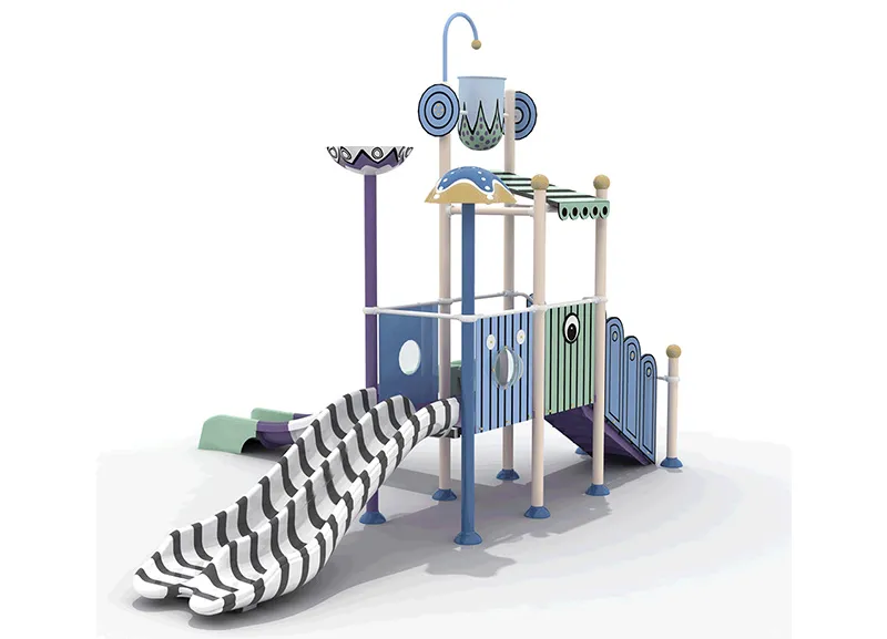 Zebra Texture Kids Water House MSW1S01 with Kids Water Park Equipment and Custom Water Slides