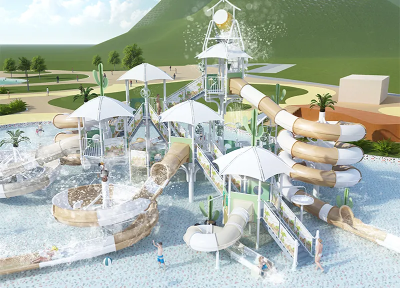 Morandi Color System Interactive Water House Slides