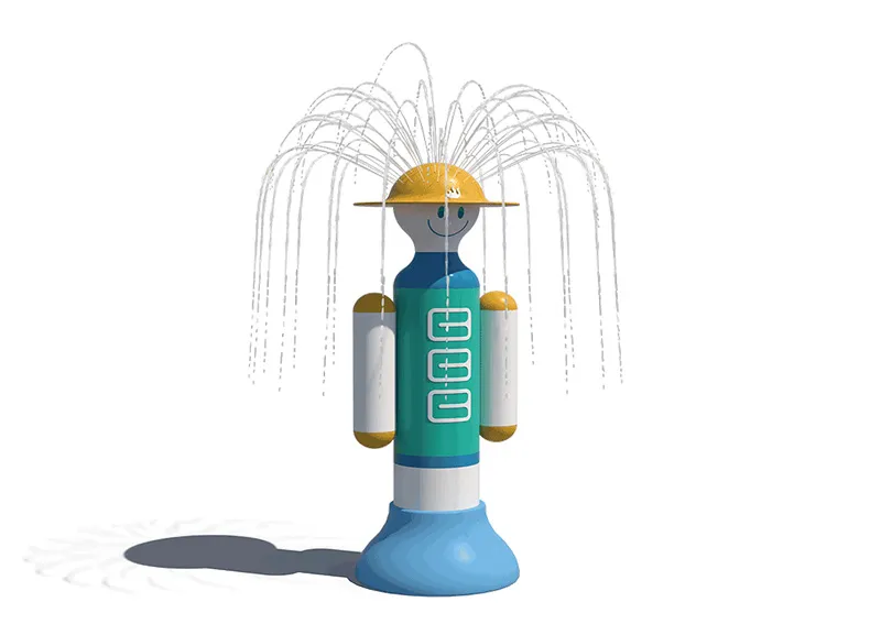 Stand Upright Clown Water Play Equipment