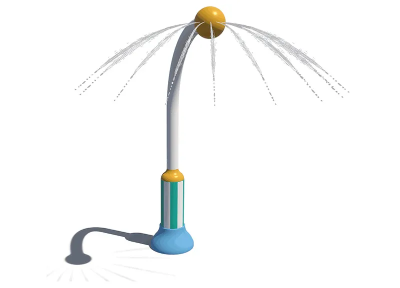 Globular Curving Water Spray Play Playground