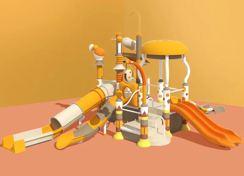 Water Park Design With Water Slides Combination and Water House for Sale