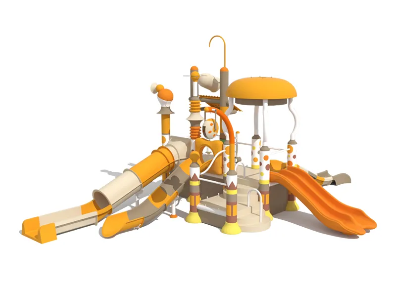 Water Park Design With Water Slides Combination and Water House for Sale