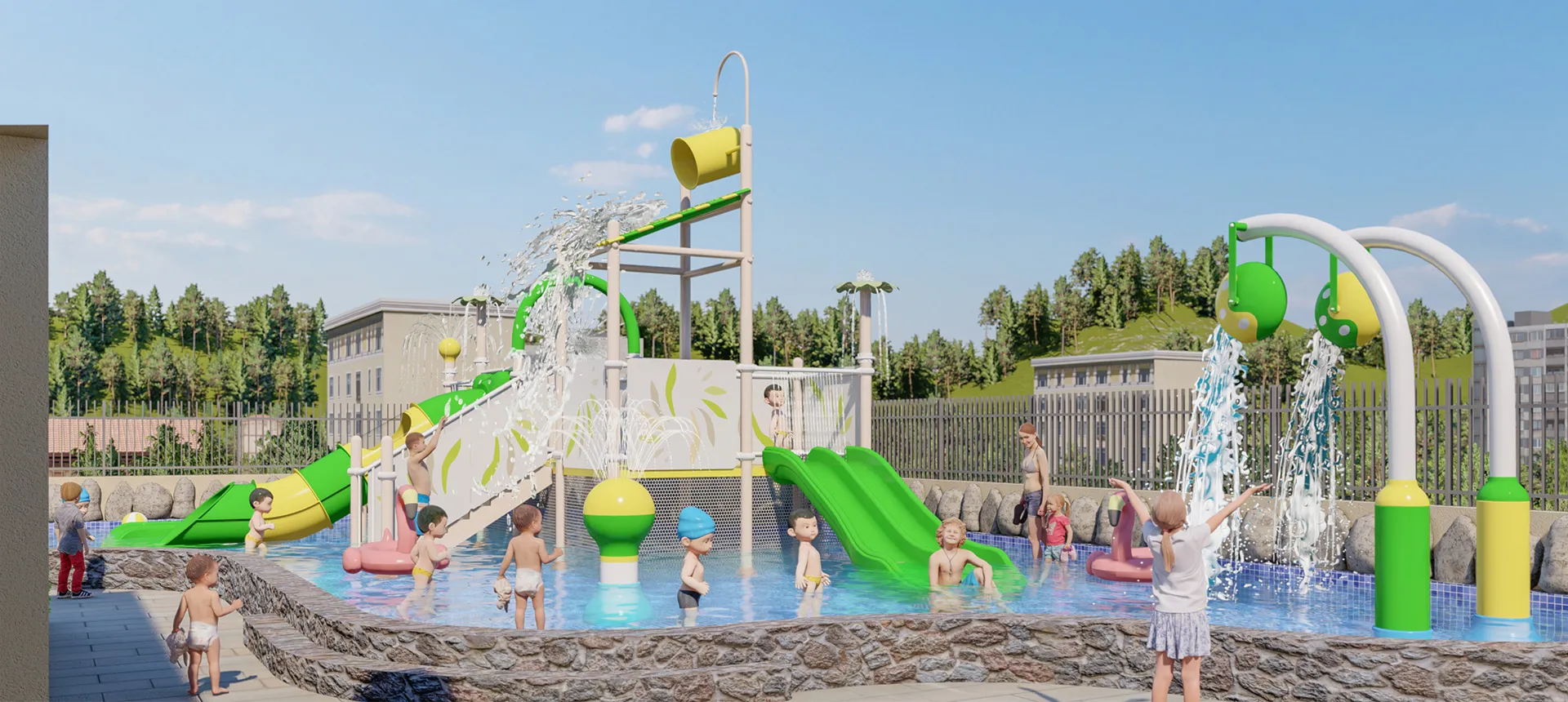 Shiyan Taijiquan Leisure Hotel Children’s Water Park Featuring Premium Aquatic Playground Equipment